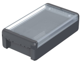 Bopla B 221306 PC-V0-G 7024 (96025224) - obudowa uniwersalna z przezroczystą pokrywą (231 x 125 x 60 mm)