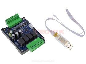 Sterownik programowalny PLC FX2N-10MR + interfejs USB-TTL