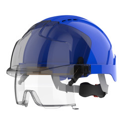 Kask ochronny, Niebieski, ABS, Mikro, EVOVISTAlens