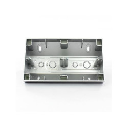 Puszka narożna podwójna DPNR2/43 srebro mat Kontakt Simon54