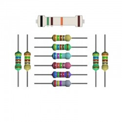 10x rezystor 51K tolerancja 1% moc 1/4W