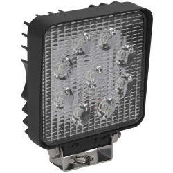 Sealey LED3S Square Work Light with Mounting Bracket 27W LED