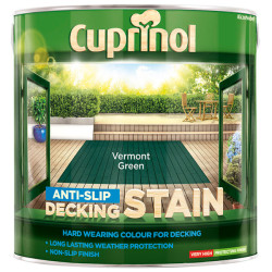 Cuprinol 5083458 Anti-Slip Decking Stain Vermont Green 2.5 litre