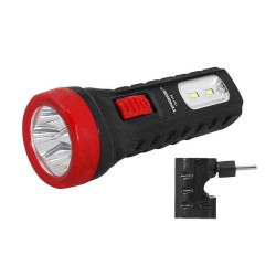 Latarka ręczna 2LED+4L TS-1129 230V z akumulatorem