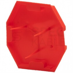 Pokrywa montażowa zaślepka do puszki podtynkowej UI10 czerwona 7390151 F-TRONIC