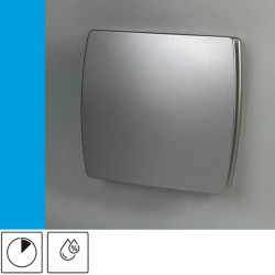 Wentylator domowy Eol F10HTSF czujnik wilgotności z opóźnieniem czasowym, fi 100 mm, kolor srebrny