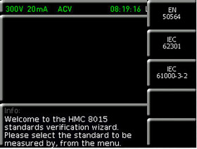 Oprogramowanie do oscyloskopów, Test zgodności, Analizator energii HMC8015