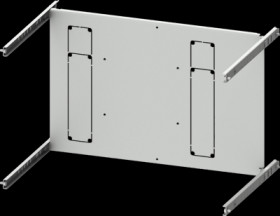 Mounting plate, metal, (L x W x H x D) 600 x 600 x 350 x 400 mm, for 3KL-, 3KA714, 3- or 4 pole, 8PQ6000-2BA62