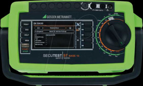 M708E SECUTEST LEMONGREEN device tester, according to DGUV regulation