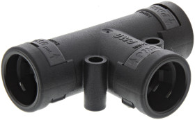 Łącznik do kanałów kablowych PMA NW12 x 3 Trójnik PA 6 IP66 Czarny