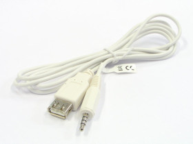 Kabel JACK 3.5 4pin - USB gniazdo 1.5m