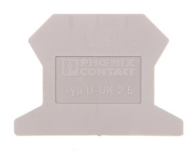Ścianka końcowa 1,5x42,5x30,7mm szara D-UK 2,5 3001022