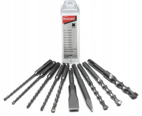 Zestaw dłut i wierteł SDS-PLUS 10szt. D-46361