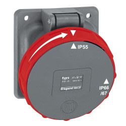 Gniazdo elektryczne Montaż na panelu Legrand 63A