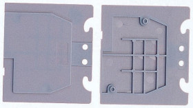 Sekcja końcowa Pokrywa końcowa Entrelec Bloki zaciskowe do montażu na szynie DIN