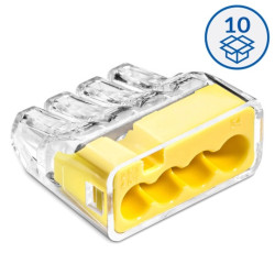 Szybkozłączka wtykowa Simet SCP4 B10 - 4 tory 4mm 32A/450V - Idealna Szybkozłączka - 10szt.