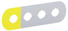 ABB MA6-1008 1SFA611930R1008 Płytka do etykietowania (S x W) 145 mm x 1 mm żółty 1 szt.