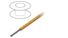 3251-Or005 Przewód Na Rolce 30,5M Linka Cu 22Awg Pvc Pomarańczowy 300V