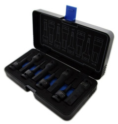 Zestaw kluczy trzpieniowych, udarowych Hex 8 szt., 1/2, CrMo. HT6R004