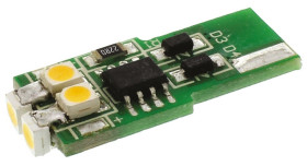 Lampka kontrolna Biały 12V Klin płaski LED długość 27.3mm