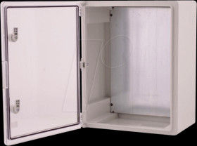 BXPPABST400500240-F01 IP65 wall enclosure, 400 x 500 x 240 mm, transparent