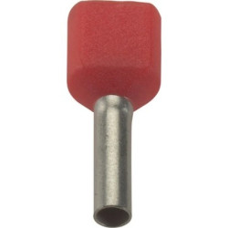 Końcówka tulejkowa izolowana podwójna AHI-TWIN 2x4 szary 61802032 /100szt./