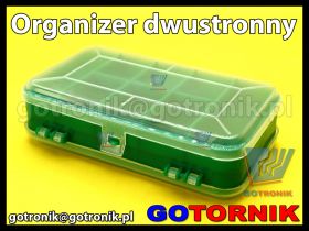 Organizer dwustronny 8+5 przegródek wymiary: 165 x 95 x 45 mm