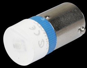 MWCB22429 Reflector LED, BA9s, blue, 12 V, 150 mcd, Ø9.7 mm, 160°
