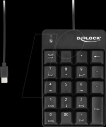 12108 Numeric keypad, USB-C, black