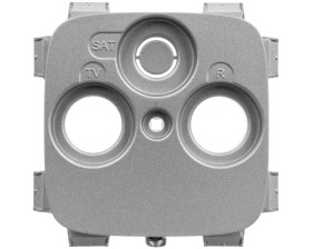 VALENA ALLURE Plakietka gniazda antenoweego tv-rd-sat 30 mm aluminium 754807