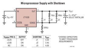 3A Low Dropout Regulator for Microprocessor Applications
