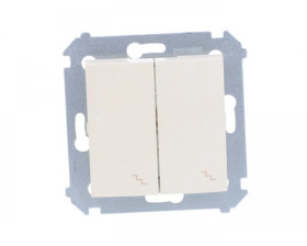 Simon 54 Łącznik schodowy podwójny kremowy DW6/2.01/41