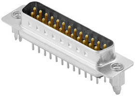 Weidmüller 2707190000 Złącze męskie D-Sub D-SUB M6.3 T25VU 3.2B4 TY BK, rzędy: 3, styki: 25, 0 °, 180 °, 50 szt.