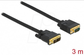 86750 Cable DVI 12+5 male to VGA male 3 m