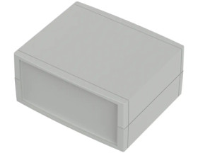 PS enclosure, (L x W x H) 160 x 75 x 133 mm, light gray (RAL 7035), IP40, 26160000