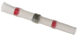Łącznik lutowany, dł. 42mm, Ø kabla Maximum of 2.7mm, kolor: Czerwony, materiał: Poliolefina, TE Connectivity