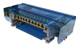 Blok rozdzielczy 160A 4x12 1x10mm2 + 7x16mm2 + 3x35mm2 + 1x50mm2 LBR-4x12-160A