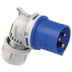 PCE 8013-6 CARA Right Angle Plug 16A 3-pin 230V
