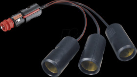 67879050 KFZ - universal plug on 3x cigarette lighter socket, 25cm
