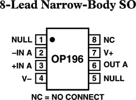 Micropower, RRIO Single Op Amp