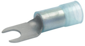 Insulated forked cable lug, 16 mm², 6.4 mm, M5, blue, 653C6
