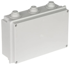 Puszka odgałeźna z dławnicami 235x150x75 IP55 PK-10/D