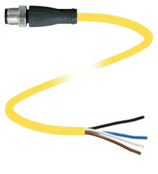 Pepperl+Fuchs 456420 Złącze konfekcjonowane czujnika/aktuatora V1S-G-YE5M-PVC-U, piny: 4, 5 m, 1 szt.