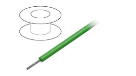 1850 Gr005 Przewód Na Rolce O Długości 30,5M Linka Cu, 600V Pvc Zielony 32 Awg