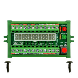 Screw Mount 24/20-pin ATX DC Power Supply Breakout Board Module