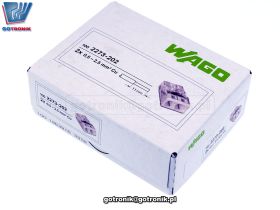 SzybkozĹÄczka 2x 0,5-2,5mm2 transparentna x100szt. WAGO 2273-202