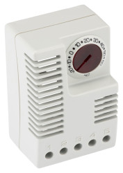 Termostat +20 → 60°C 240 V Przełączanie RS PRO parametry styku: 8A