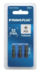 PZ3 25MM GROTY TORSION POZIDRIV3 /opak.=3szt./RT-BIT-PZ3X3