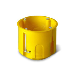 Puszka podtynkowa 60 do karton-gipsu głęboka 0220-0N żółta Elektro-Plast