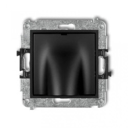 ICON Mechanizm wypustu kablowego czarny mat 12IWPK